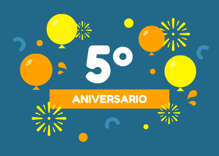¡Quinto aniversario! ¡Gracias!